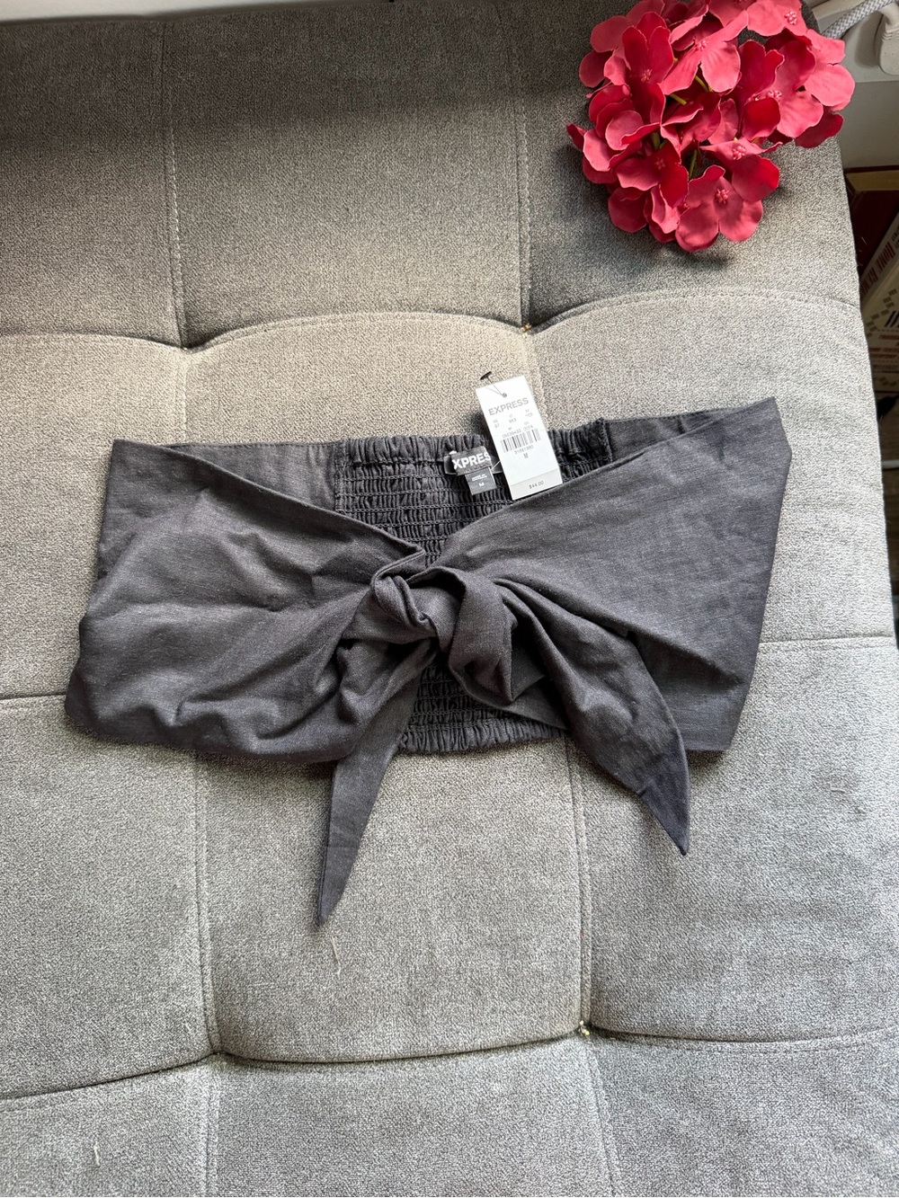 NWT Express Tie-Front Bandeau Top Bundle of Two